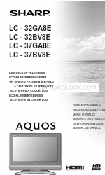 Sharp Aquos LC-32GA8E Instrukcja obsługi