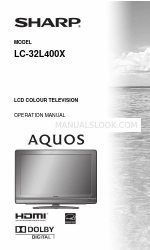 Sharp Aquos LC-32L400X Руководство по эксплуатации