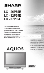 Sharp AQUOS LC-32P55E Посібник з експлуатації