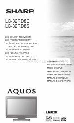 Sharp Aquos LC-32RD8E Betriebshandbuch