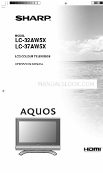 Sharp Aquos LC-37AW5X Manuel d'utilisation