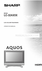 Sharp Aquos LC-37AX5H Operation Manual