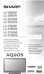 Sharp Aquos LC-37B20S Manuale operativo