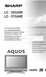 Sharp Aquos LC-37GA9E Betriebshandbuch