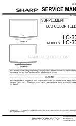 Sharp Aquos LC-37M43U Manuale di servizio