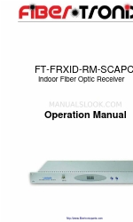 Fiber Tronix FT-FRXID-RM-SCAPC Betriebshandbuch