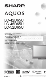 Sharp AQUOS LC-46D65U Operation Manual