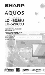 Sharp AQUOS LC-46D85U Manual de instrucciones