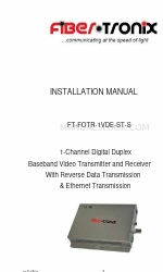 Fiber Tronix FT-FOTR-1VDE-ST-S Installationshandbuch