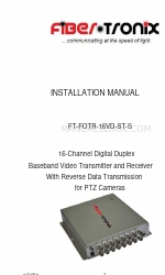Fiber Tronix FT-FOTR-16VD-ST-S インストレーション・マニュアル