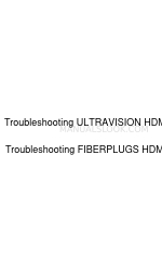 Fibercommand ULTRAVISION Pemecahan masalah