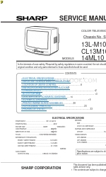 Sharp 13L-M150 Manual de servicio