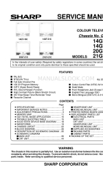 Sharp 14GT-16C Service Manual