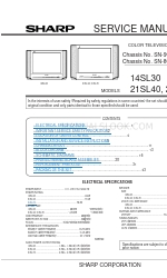 Sharp 14SL30 Service Manual