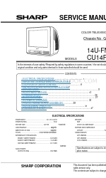 Sharp 14U-FM1 Manual de servicio