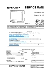 Sharp 19N-M100 Service Manual