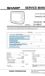 Sharp 19U-M100 Service Manual