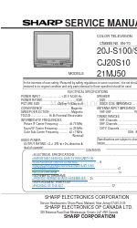 Sharp 20J-S100S Service Manual