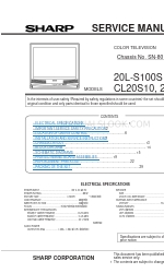 Sharp 20L-S100S Instrukcja serwisowa