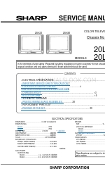 Sharp 20LK62 Service Manual