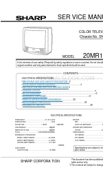 Sharp 20MR10 Manual de servicio