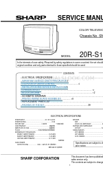 Sharp 20R-S100S Service Manual