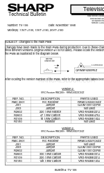 Sharp 20VT-J100 Technical Bulletin