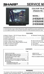 Sharp 21ES251E Service Manual