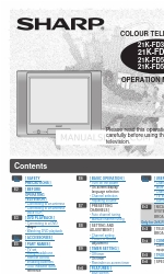 Sharp 21K-FD5SA Panduan Pengoperasian