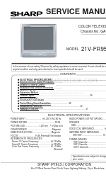 Sharp 21V-FR95S Service Manual