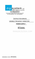 DIGISYSTEM AFV2000 Instruction Manual