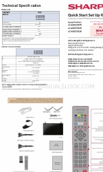 Sharp LC-65UI7352K Manuel d'installation rapide