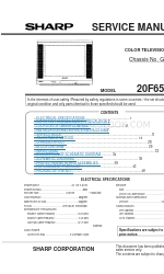 Sharp XFlat 20F650 Service-Handbuch