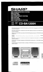 Sharp CD-BA1200H 운영 매뉴얼