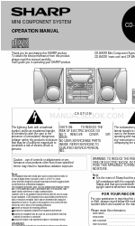 Sharp CD-BA200 Посібник з експлуатації