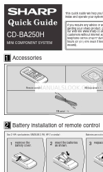 Sharp CD-BA250H Краткое руководство