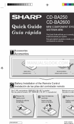 Sharp CD-BA2600 Краткое руководство