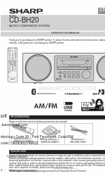 Sharp CD-BH20 Manuale operativo