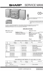 Sharp CD-C600 Service-Handbuch