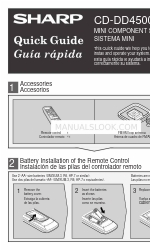 Sharp CD-DD4500 Skrócona instrukcja obsługi