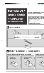 Sharp CD-DP2400E Quick Manual