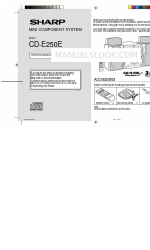 Sharp CD-E250E Operation Manual