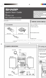 Sharp CD-ES111H Посібник із швидкого старту
