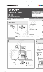 Sharp CD-ES111H Manual de início rápido