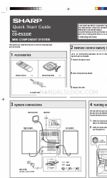 Sharp CD-ES222E Quick Start Manual