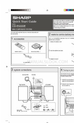 Sharp CD-ES222E Panduan Memulai Cepat