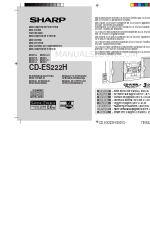 Sharp CD-ES222H Manuale operativo