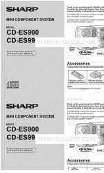 Sharp CD-ES900 Instrukcja obsługi