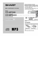 Sharp CD-MPS600 운영 매뉴얼