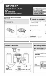 Sharp CD-MPX100E Посібник із швидкого старту